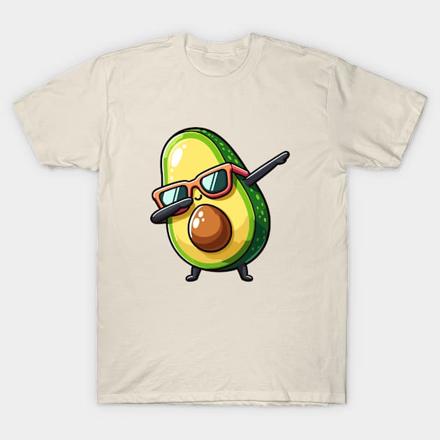 Cool Avocado Dab T-Shirt by Muslimory